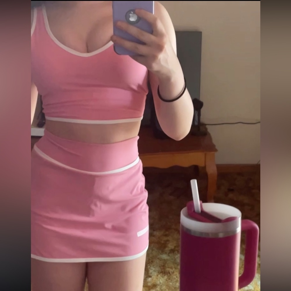 Pink Women's Athletic Set
